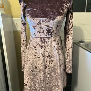 Mossimo Supply Co. Velvet Long Sleeve Dress